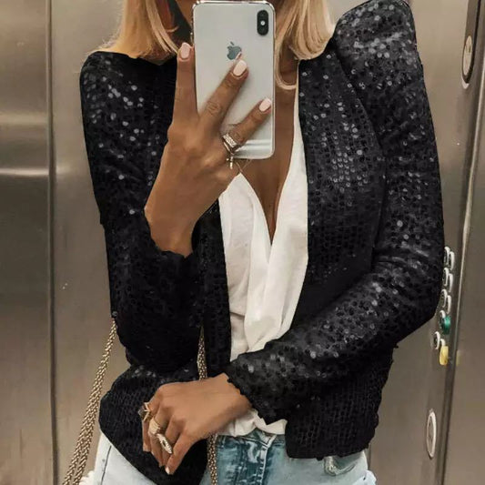 Sequin Short Casual Jacket