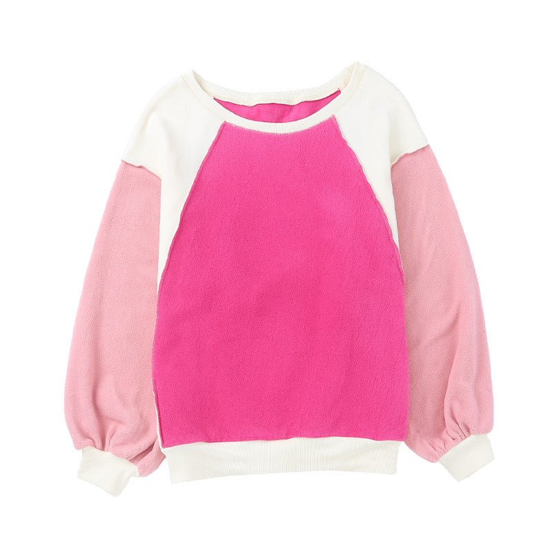 Casual Long-sleeved Fleece Sweater, several colors