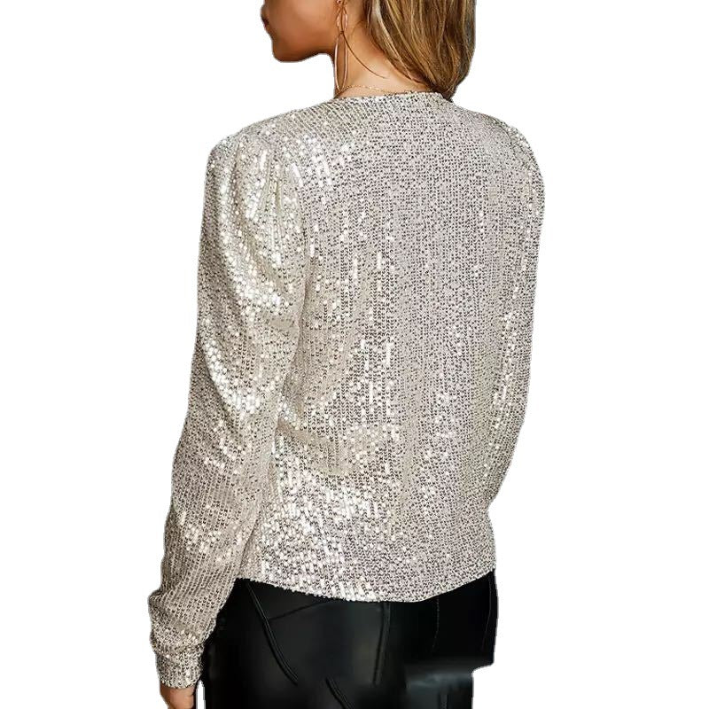 Sequin Short Casual Jacket